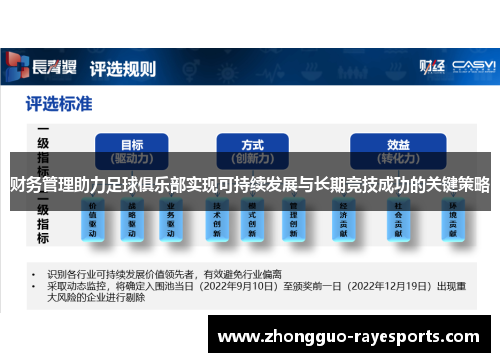 财务管理助力足球俱乐部实现可持续发展与长期竞技成功的关键策略