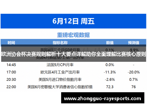 欧洲协会杯决赛规则解析十大要点详解助你全面理解比赛核心原则 欧洲协会杯决赛规则解析十大要点详解助你全面理解比赛核心原则